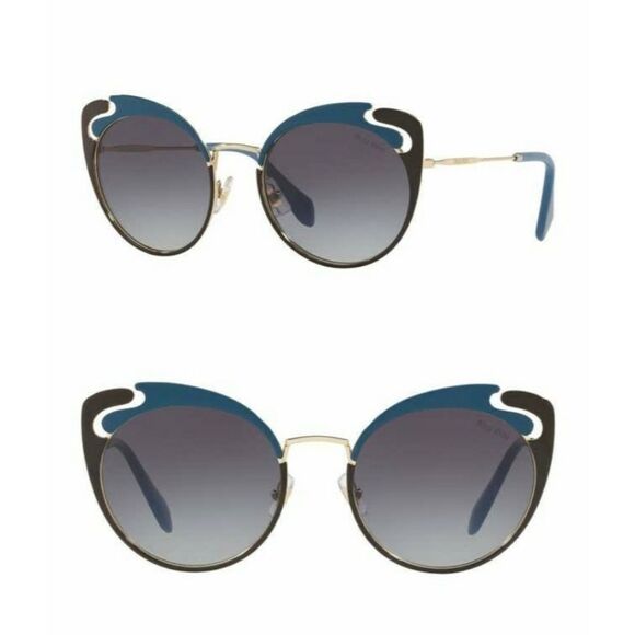 MIU MIU Noir Evolution 54MM Butterfly Sunglasses - Picture 1 of 4